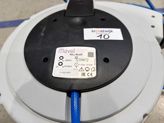 Mavel roll major automatische luchtslanghaspel 15 m – 15 bar - afbeelding 2 van  4