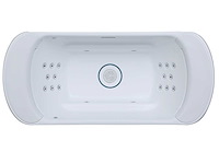 Mawialux 2-persoons vrijstaand design massagebad - waterval - afbeelding 2 van  11