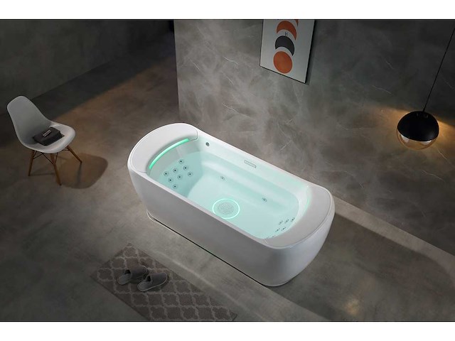 Mawialux 2-persoons vrijstaand design massagebad - waterval - afbeelding 5 van  11