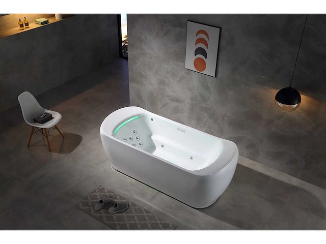 Mawialux 2-persoons vrijstaand design massagebad - waterval - afbeelding 8 van  11