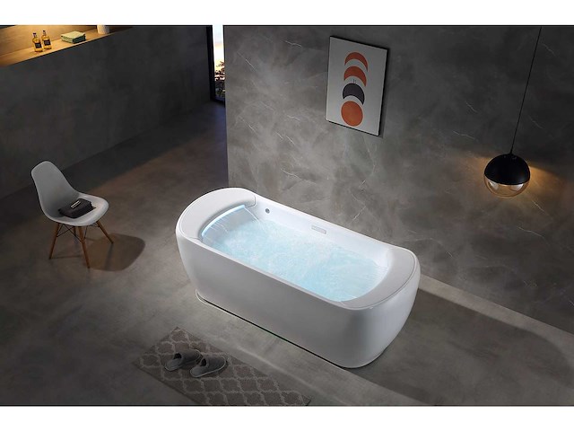 Mawialux 2-persoons vrijstaand design massagebad - waterval - afbeelding 9 van  11