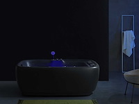 Mawialux 2-persoons vrijstaand massagebad mat zwart met bluetooth - afbeelding 6 van  10