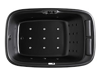 Mawialux 2-persoons vrijstaand massagebad mat zwart met bluetooth - afbeelding 10 van  10