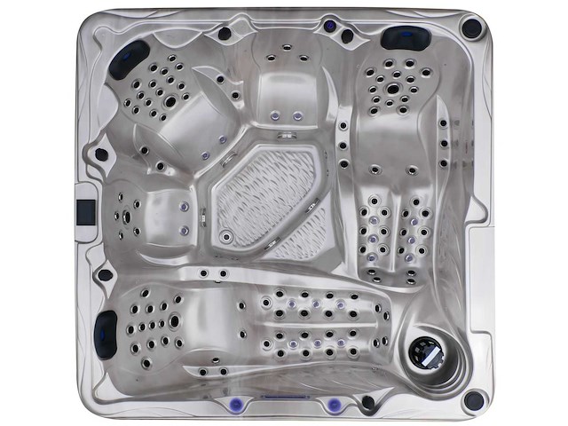 Mawialux 5-persoons buitenspa met balboa en wifi (bomvol opties en 140 massage jets) - grijze binnenkuip - afbeelding 1 van  98