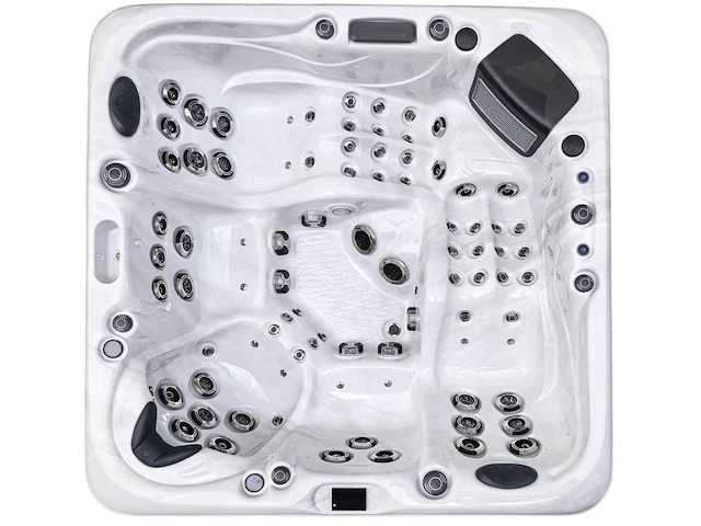 Mawialux 5-persoons buitenspa met balboa en wifi en 73 massage jets - witte kuip - afbeelding 1 van  8