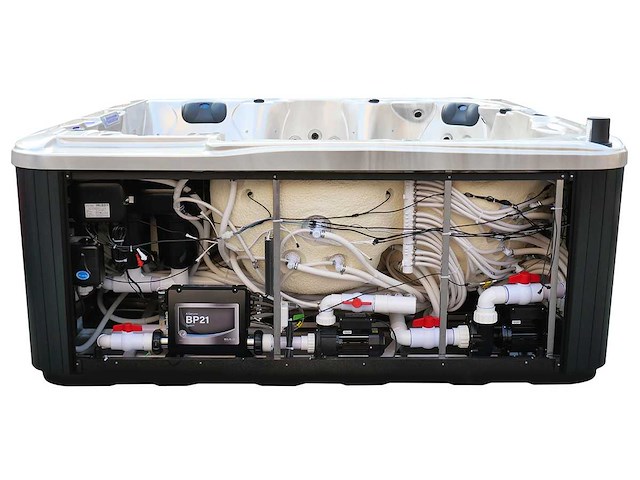 Mawialux 6-persoons buitenspa met balboa en wifi (bomvol opties en 121 massage jets) - keuze uit 3 kuip kleuren - afbeelding 47 van  131