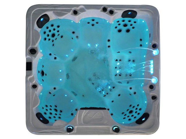 Mawialux 6-persoons buitenspa met balboa en wifi (bomvol opties en 150 massage jets) - zwarte binnenkuip - afbeelding 18 van  67