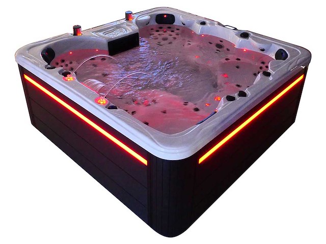 Mawialux 6-persoons buitenspa met balboa en wifi (bomvol opties en 150 massage jets) - zwarte binnenkuip - afbeelding 46 van  67