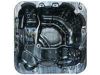 Mawialux 6-persoons buitenspa met bluetooth - zwart - afbeelding 1 van  27