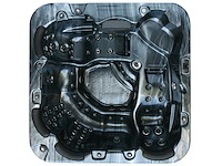 Mawialux 6-persoons buitenspa met bluetooth - zwart - afbeelding 12 van  27