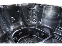 Mawialux 6-persoons buitenspa met bluetooth (plug and play 1x 220v stekker) - zwart - afbeelding 4 van  8