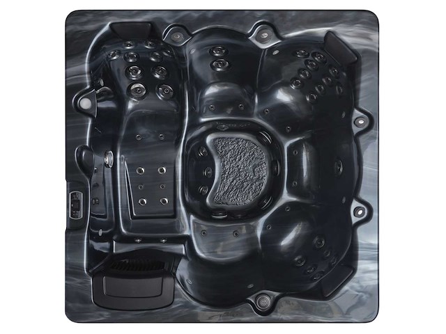 Mawialux 6-persoons buitenspa met bluetooth (plug and play 1x 220v stekker) - zwart - afbeelding 1 van  8