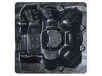 Mawialux 6-persoons buitenspa met bluetooth (plug and play 1x 220v stekker) - zwart - afbeelding 1 van  8