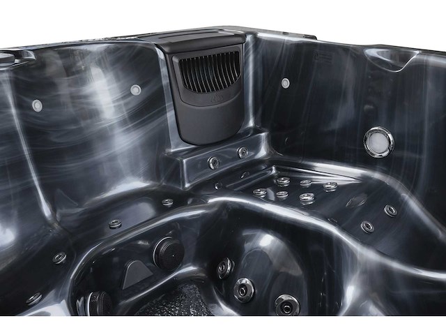 Mawialux 6-persoons buitenspa met bluetooth (plug and play 1x 220v stekker) - zwart - afbeelding 3 van  8