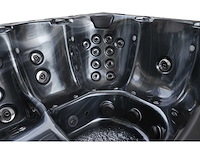 Mawialux 6-persoons buitenspa met bluetooth (plug and play 1x 220v stekker) - zwart - afbeelding 5 van  8