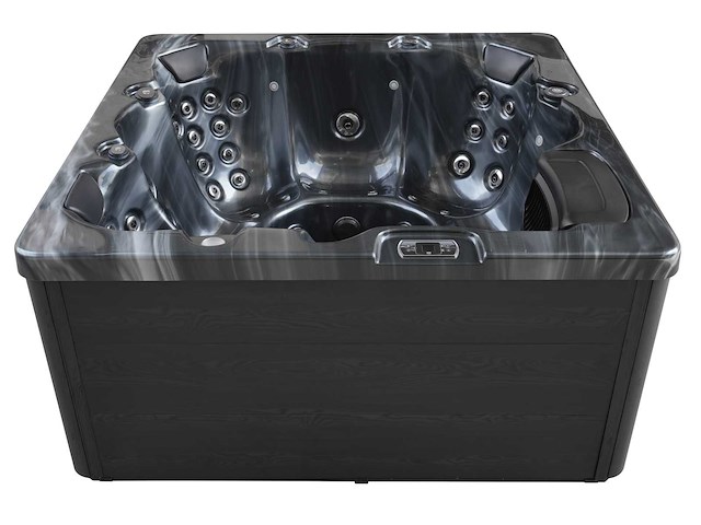 Mawialux 6-persoons buitenspa met bluetooth (plug and play 1x 220v stekker) - zwart - afbeelding 6 van  8