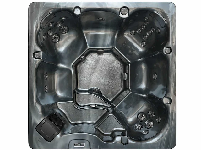 Mawialux 6-persoons plug and play buitenspa (1x 220v stekker) - zwarte binnenkuip - afbeelding 4 van  9