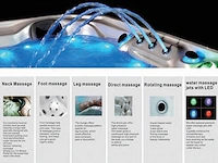 Mawialux 7-persoons buitenspa met balboa en wifi (bomvol opties en 100 massage jets) - grijze binnenkuip - afbeelding 16 van  115