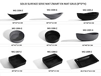 Mawialux badkamermeubel 1-persoons 80cm mat zwart met 1 hangkast - afbeelding 21 van  26