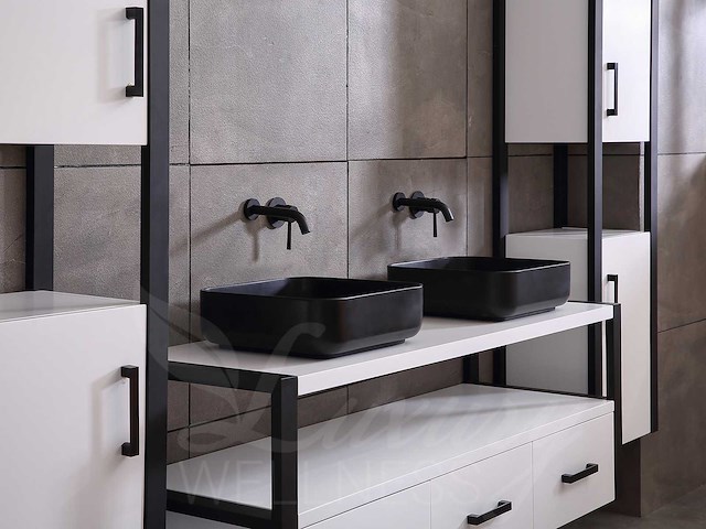 Mawialux badkamermeubel 150cm met 2 hangkasten - mat wit - afbeelding 25 van  30