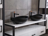 Mawialux badkamermeubel 150cm met 2 hangkasten - mat wit - afbeelding 9 van  28