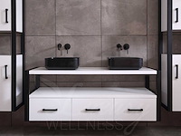 Mawialux badkamermeubel 150cm met 2 hangkasten - mat wit - afbeelding 24 van  28