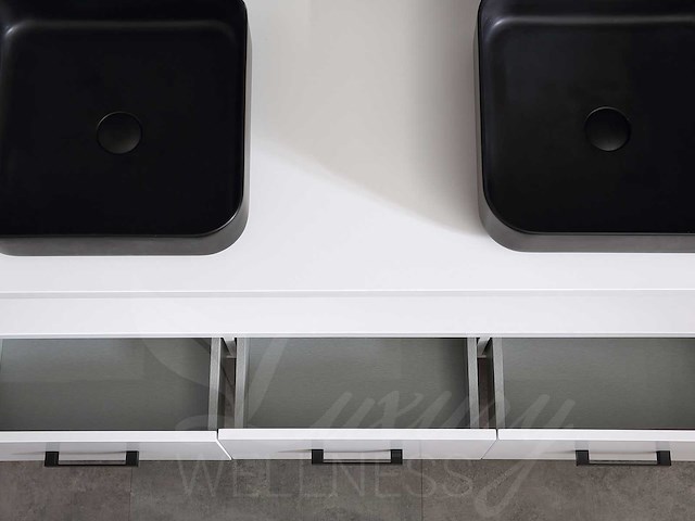 Mawialux badkamermeubel 150cm met 2 hangkasten - mat wit - afbeelding 28 van  28