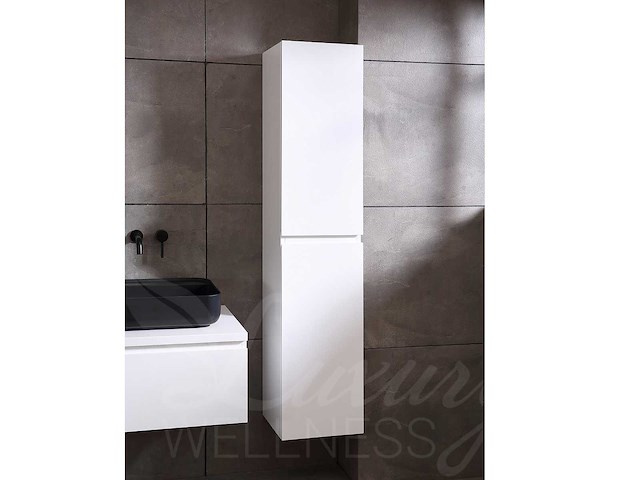 Mawialux badkamermeubel 150cm met 2 hangkasten - mat wit - afbeelding 14 van  30