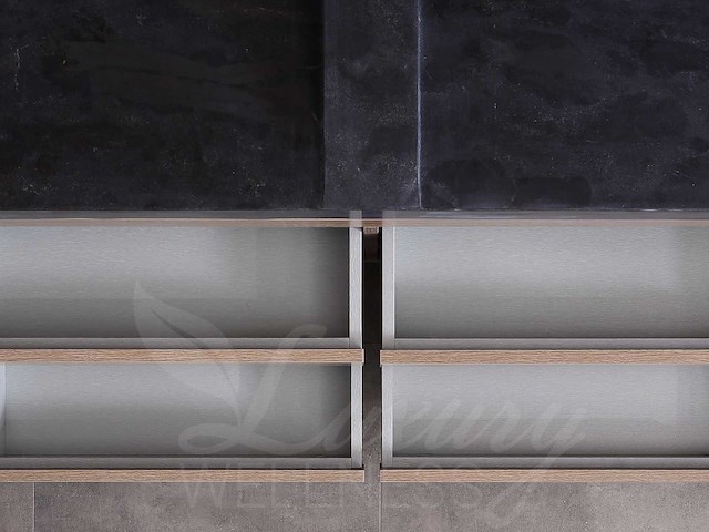 Mawialux badkamermeubel 2-persoons 120cm bruin eiken met hangkast - afbeelding 6 van  25