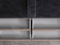 Mawialux badkamermeubel 2-persoons 120cm bruin eiken met hangkast - afbeelding 6 van  26