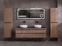 Mawialux badkamermeubel 2-persoons 160cm bruin eiken met hangkast - afbeelding 2 van  49