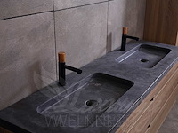 Mawialux badkamermeubel 2-persoons 160cm bruin eiken met hangkast - afbeelding 14 van  49