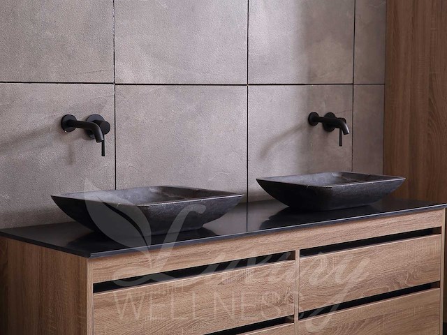 Mawialux badkamermeubel 2-persoons 160cm bruin eiken met hangkast - afbeelding 40 van  49