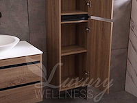 Mawialux badkamermeubel 2-persoons 160cm bruin eiken met hangkast - afbeelding 41 van  49