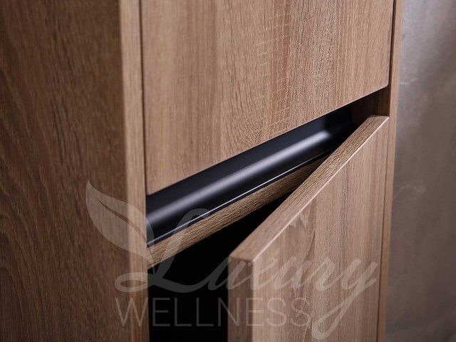 Mawialux badkamermeubel 2-persoons 160cm bruin eiken met hangkast - afbeelding 42 van  49