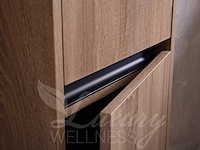 Mawialux badkamermeubel 2-persoons 160cm bruin eiken met hangkast - afbeelding 42 van  49