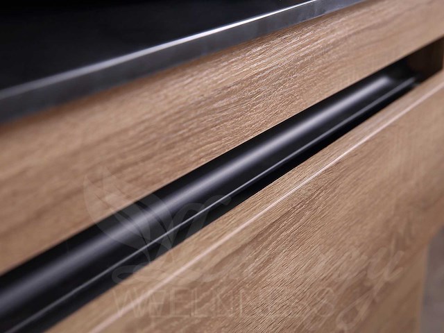 Mawialux badkamermeubel 2-persoons 160cm bruin eiken met hangkast - afbeelding 26 van  52