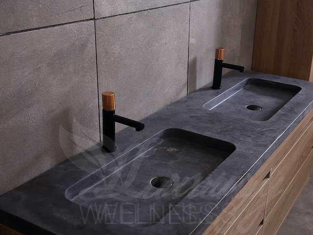 Mawialux badkamermeubel 2-persoons 160cm bruin eiken met hangkast - afbeelding 7 van  54