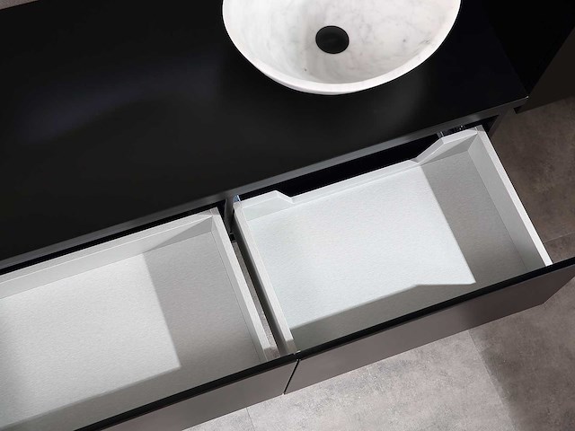 Mawialux badkamermeubel mat zwart 150/180cm breedte keuze - afbeelding 11 van  41