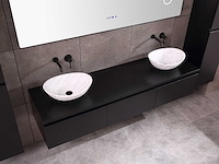 Mawialux badkamermeubel mat zwart 150/180cm breedte keuze - afbeelding 6 van  35