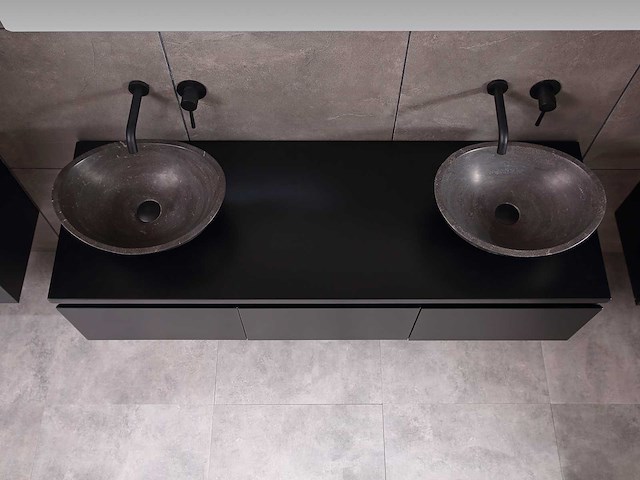 Mawialux badkamermeubel mat zwart 150/180cm breedte keuze - afbeelding 16 van  35