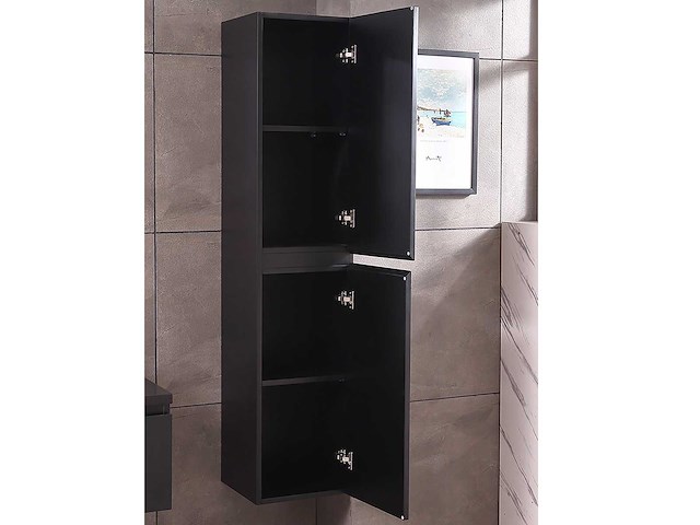 Mawialux badkamermeubel mat zwart 150/180cm breedte keuze - afbeelding 26 van  35