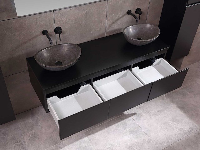 Mawialux badkamermeubel mat zwart 180cm - afbeelding 8 van  40