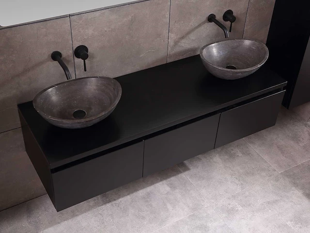 Mawialux badkamermeubel mat zwart 180cm - afbeelding 3 van  42