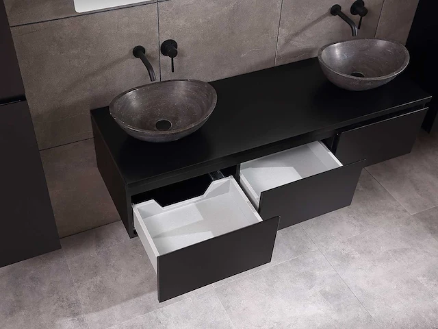 Mawialux badkamermeubel mat zwart 180cm - afbeelding 5 van  42