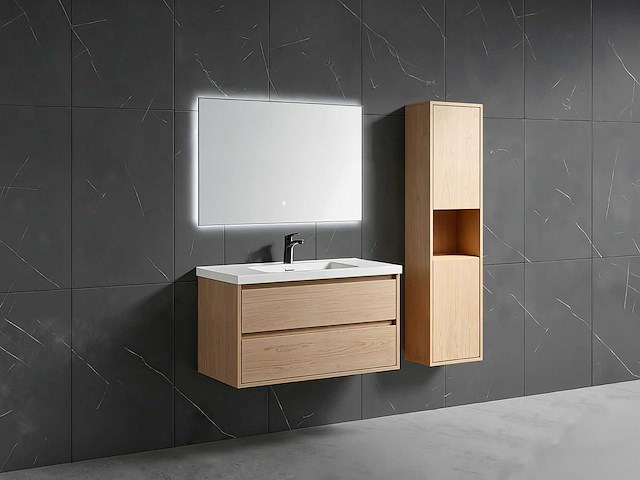 Mawialux badmeubelset 100cm - eiken - afbeelding 4 van  11