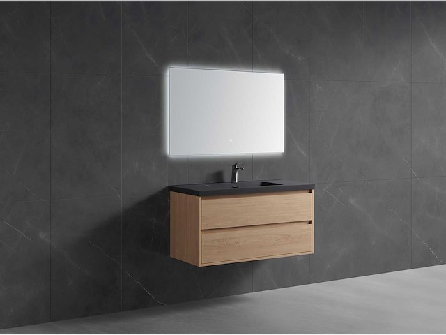 Mawialux badmeubelset 100cm - eiken - afbeelding 2 van  5