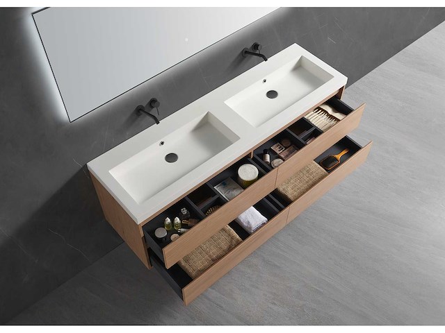 Mawialux badmeubelset 120cm - eiken - afbeelding 2 van  4