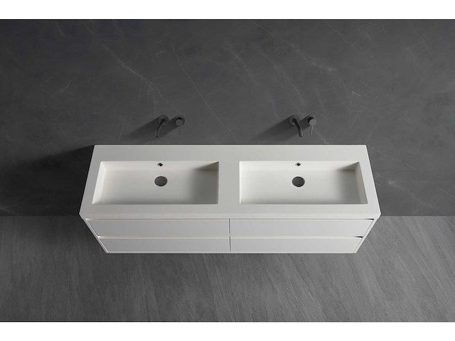 Mawialux badmeubelset 160cm - mat wit - afbeelding 3 van  8