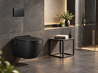 Mawialux bidet inbouw wandcloset - mat zwart - afbeelding 2 van  4